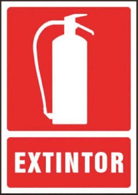 SEÑALIZACION NORMALIZADA A4 EXTINTOR ALUMINIO