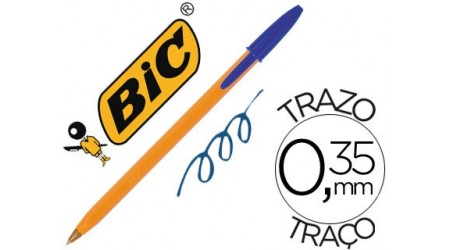 BOLIGRAFO BIC NARANJA PUNTA FINA 0,7 MM