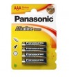 PILAS PANASONIC ALCALINA AAA LR03  4 UNIDADES