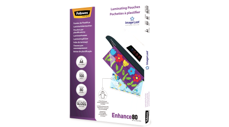 BOLSA PLASTIFICAR A4 303 X 216 MM  80 MC FELLOWES