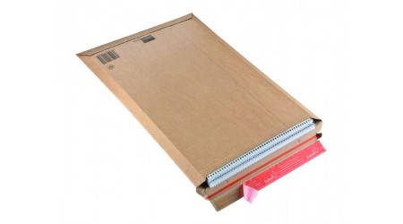 BOLSA CARTON EXTRA RIGIDO A4+ 340 X 500 X 50 CIERRE AUTOMATICO 20 UNIDADES