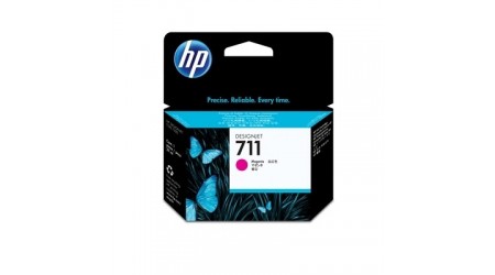 CARTUCHO H.P. 711 MAGENTA CZ131A PARA DESIGNJET T 120/520/520 24 INCH/44 INCH - 29 ML HEWLETT PACKARD ORIGINAL