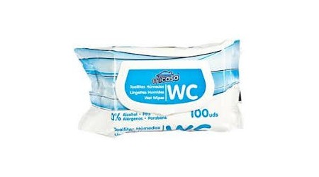 TOALLITA HUMEDAS DESHECHABLES WC 100 UDS.