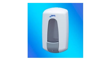 DISPENSADOR DE JABON AITANA CON DEPOSITO RELLENABLE 1 LITRO ABS BLANCO