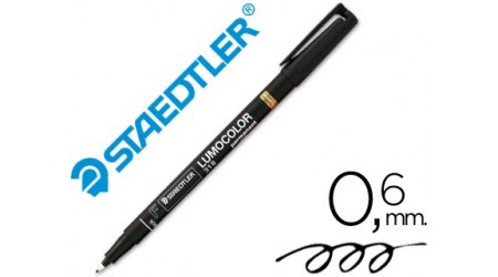 ROTULADOR PERMANENTE 0.6 "F" LUMOCOLOR