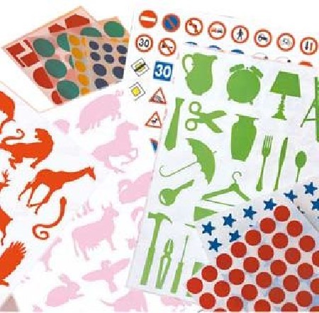 GOMETS AUTOADHESIVOS FIGURAS GEOMETRICAS GRANDES BOLSA 12H