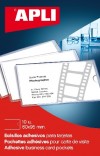 BOLSILLOS PORTA TARJETAS APLI ATOADHESIVOS 60 X 95 MM 10 UNIDADE