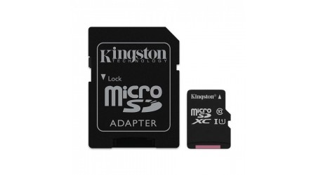 MEMORIA MICRO SD HC 128 GB KINGSTON CON ADPTADOR CLASE 10