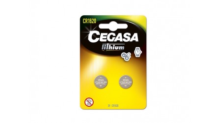 PILA CEGASA BOTON LITIO CR1620 3V PACK 2 UNIDADES