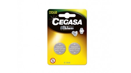 PILA CEGASA BOTON CR2450 3V LITHIUM PACK 2 UNIDADES