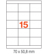 ETIQUETAS A4 100H. INETA  70X 50,8  1500U. 01295 RECTA