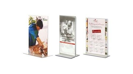 EXPOSITOR DE SOBREMESA 2 CARAS TAMAÑO A5