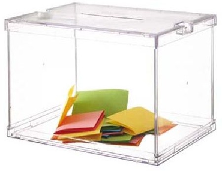 URNA PLEGABLE CON PRECINTOS DE SEGURIDAD 440x310x335 mm.