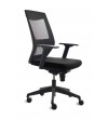 SILLA ROCADA RD908 APOYABRAZOS INCLUIDOS RESPALDO MALLA NEGRO ASIENTO NEGRO O AZUL