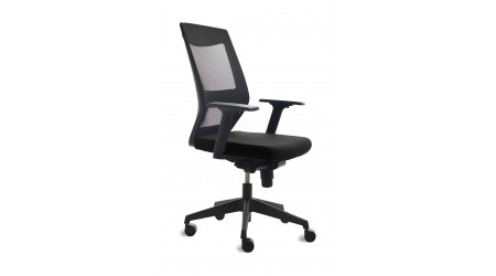 SILLA ROCADA RD908 APOYABRAZOS INCLUIDOS RESPALDO MALLA NEGRO ASIENTO NEGRO O AZUL