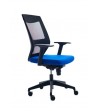 SILLA ROCADA RD908 APOYABRAZOS INCLUIDOS RESPALDO MALLA NEGRO ASIENTO NEGRO O AZUL