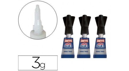 PEGAMENTO RAPIDO LOCTITE MINI TRIO 3x1 GR ADHESIVO SUPER GLUE-3