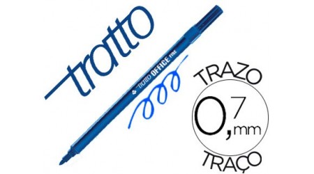 ROTULADOR PUNTA FIBRA TRATTO OFFICE PUNTA 0,7 MM.