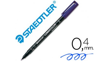 ROTULADOR PERMANENTE 0.4 "S" LUMOCOLOR