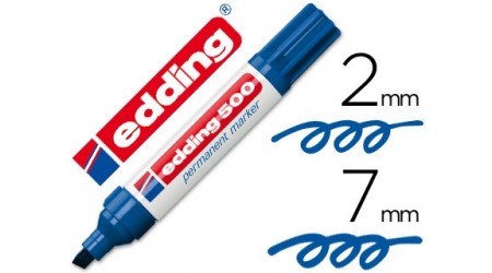 MARCADOR PERMANENTE EDDING  500 PUNTA BISELADA