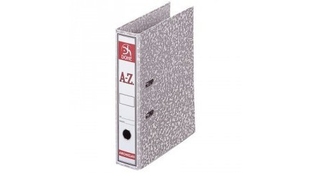 ARCHIVADOR A-Z FOLIO LOMO ANCHO C/RADO JASPEADO GRIS 287 X 350 X 70