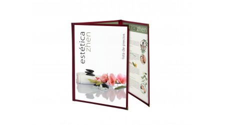 PORTAMENUS OFFICE BOX PRESENTACION TRIPTICO 6 CARAS COLORES SURTIDOS