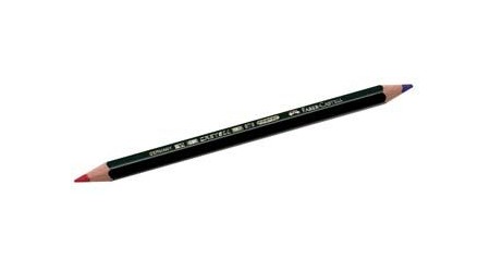 LAPIZ BICOLOR AZUL/ROJO GRUESO FABER CASTELL UNIDAD
