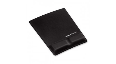 ALFOMBRILLA FELLOWES FOAM CON CANAL ERGONOMICO Y MICROBAN NEGRO