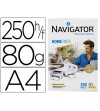 PAPEL A4  80 GR. NAVIGATOR HOME PACK 250 H. - MULTIFUNCIONAL CIE 169 OPACIDAD 95%