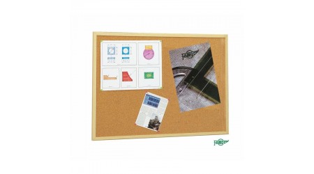 TABLERO CORCHO MARCO MADERA  80x120 CM