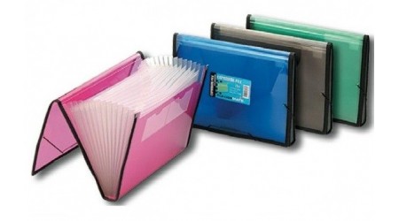 Carpeta clasificadora fuelle A4 12 separadores pop fresh Foldermate.  Carpetas clasificadoras de fuelle. Breapaper