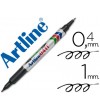 ROTULADOR PERMANENTE ARTLINE DUO PUNTA 0,4 MM Y PUNTA 1,0 MM