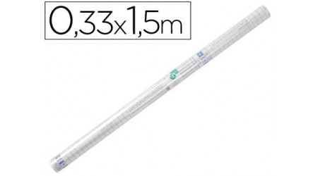 FORRALIBROS ADHESIVO TRANSPARENTES 0,33 x 1,5 MT. 50 MICRAS 12859