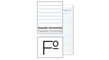BLOC EXAMENES FOLIO 40 HOJAS 1 RAYA - HORIZONTAL 5340